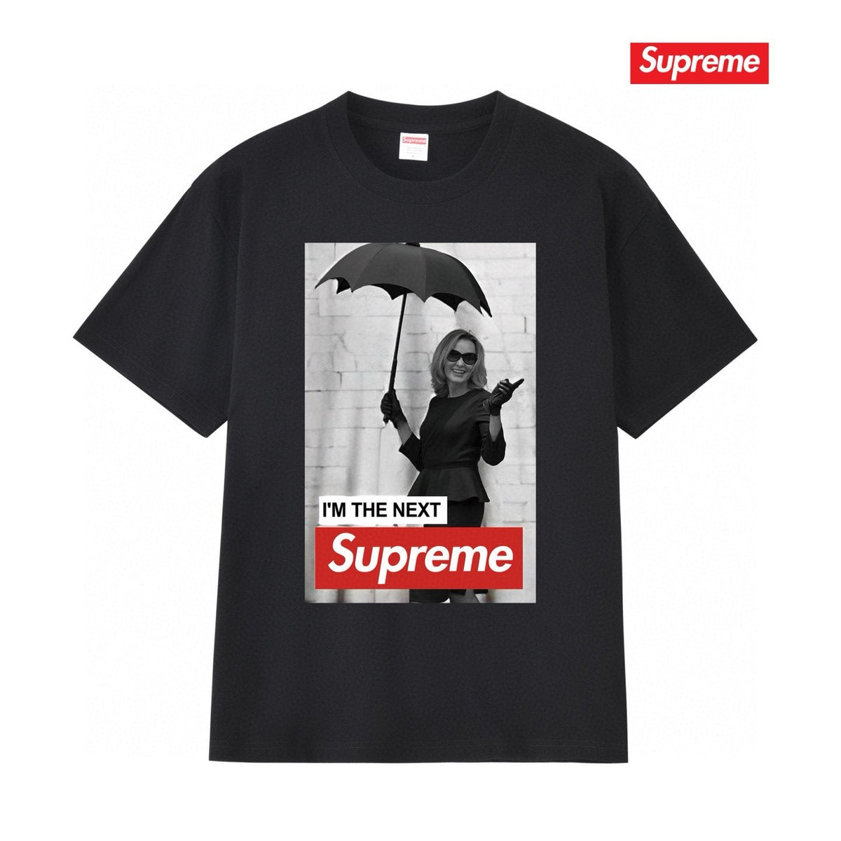Supreme Umbrella Photo Graphic T-Shirt ¡ª front