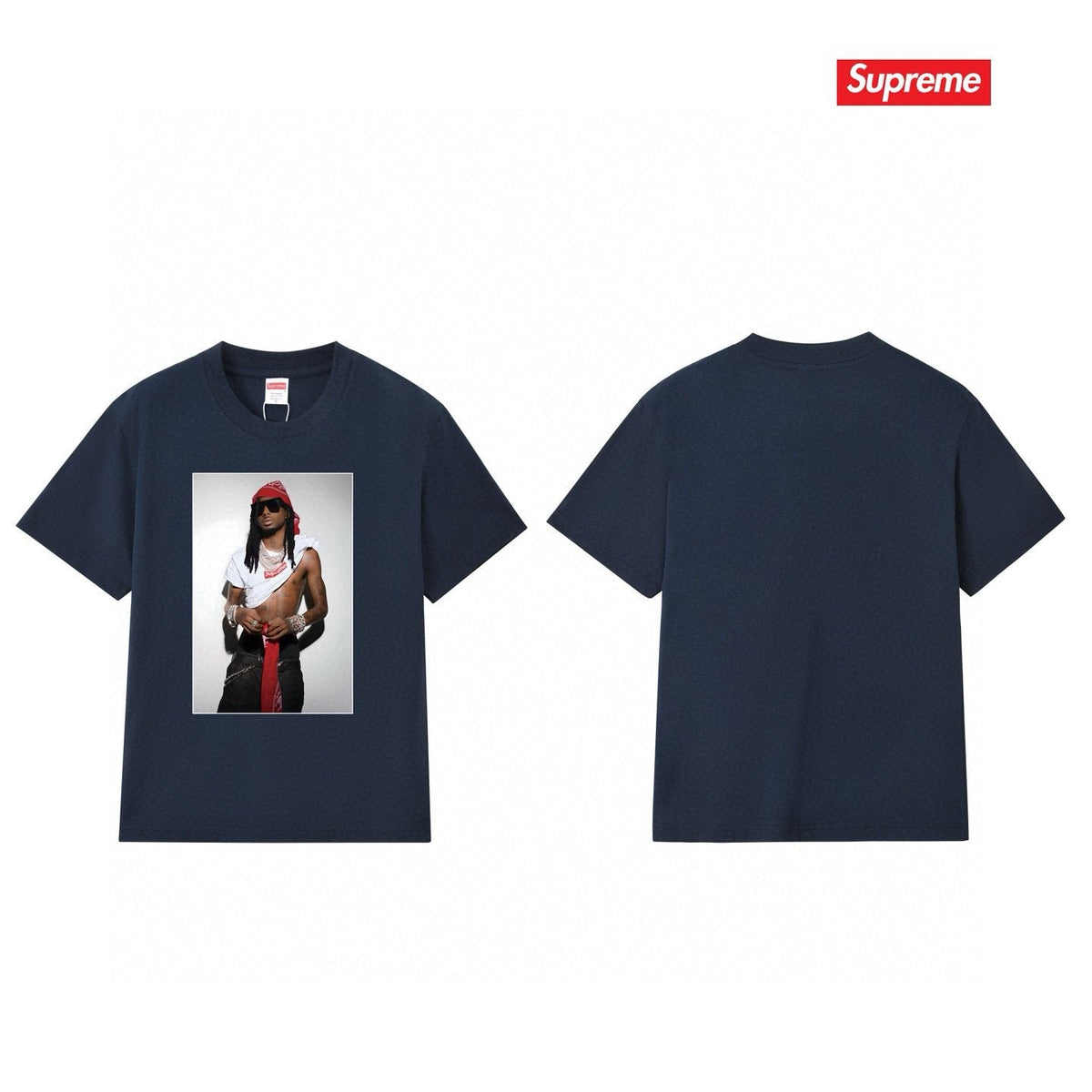 Supreme Playbi Caarti Portrait Graphic T-Shirt ¡ª back