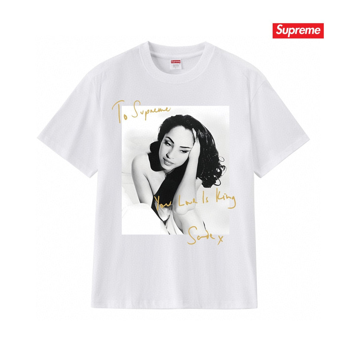 Supreme Sade Portrait Graphic T-Shirt ¡ª front
