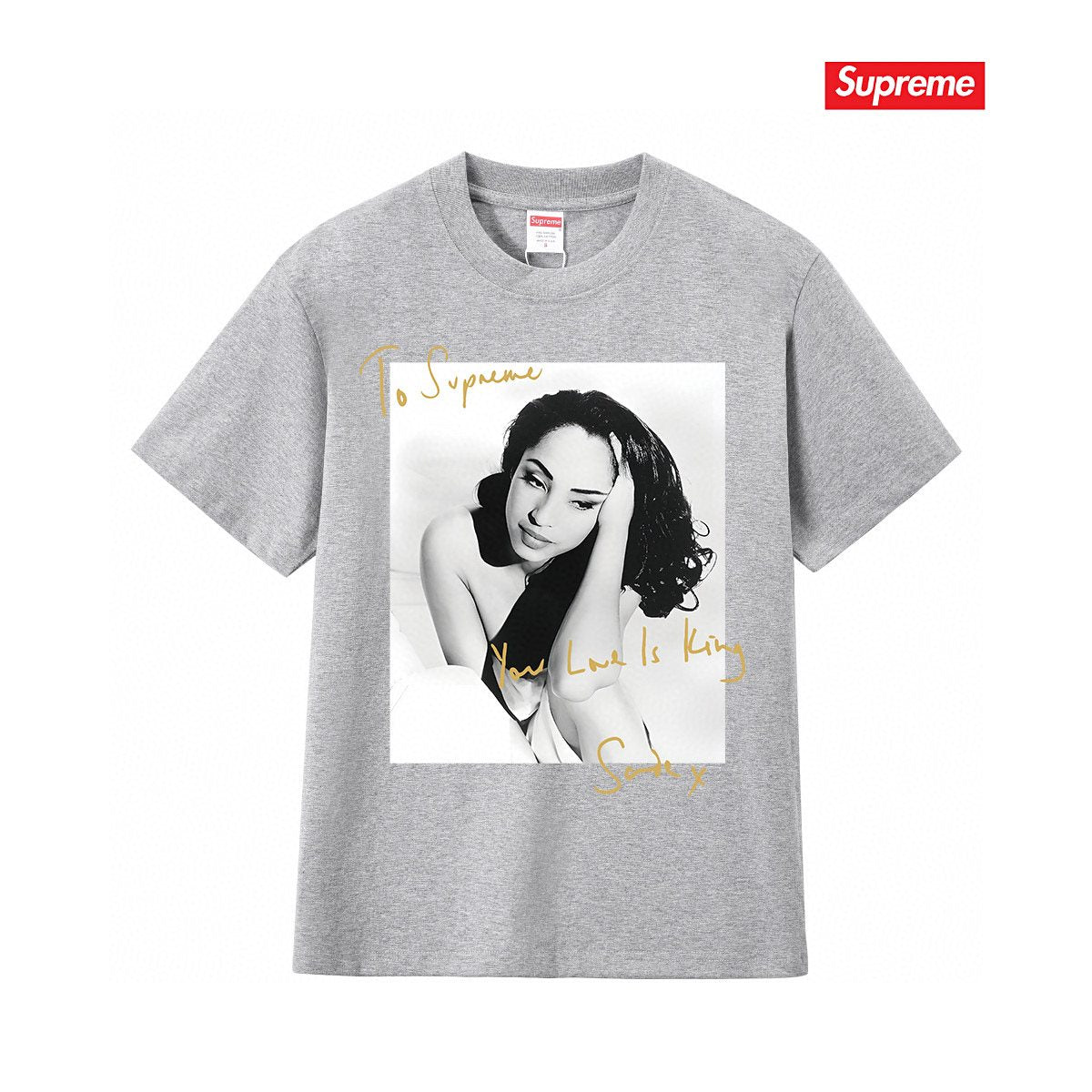 Supreme Sade Portrait Graphic T-Shirt ¡ª front