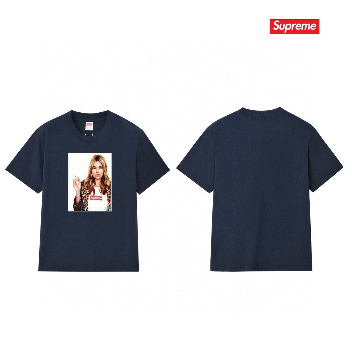 Supreme Kate Moss Portrait Graphic T-Shirt ¡ª back