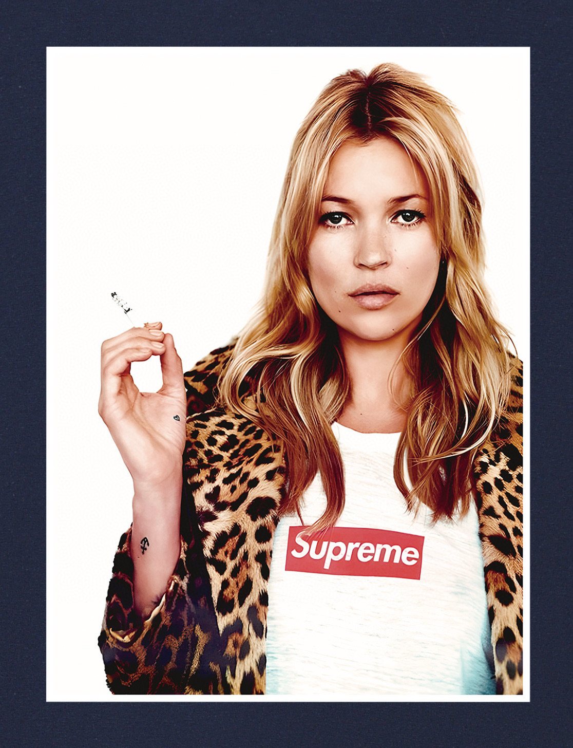 Supreme Kate Moss Portrait Graphic T-Shirt ¡ª detail