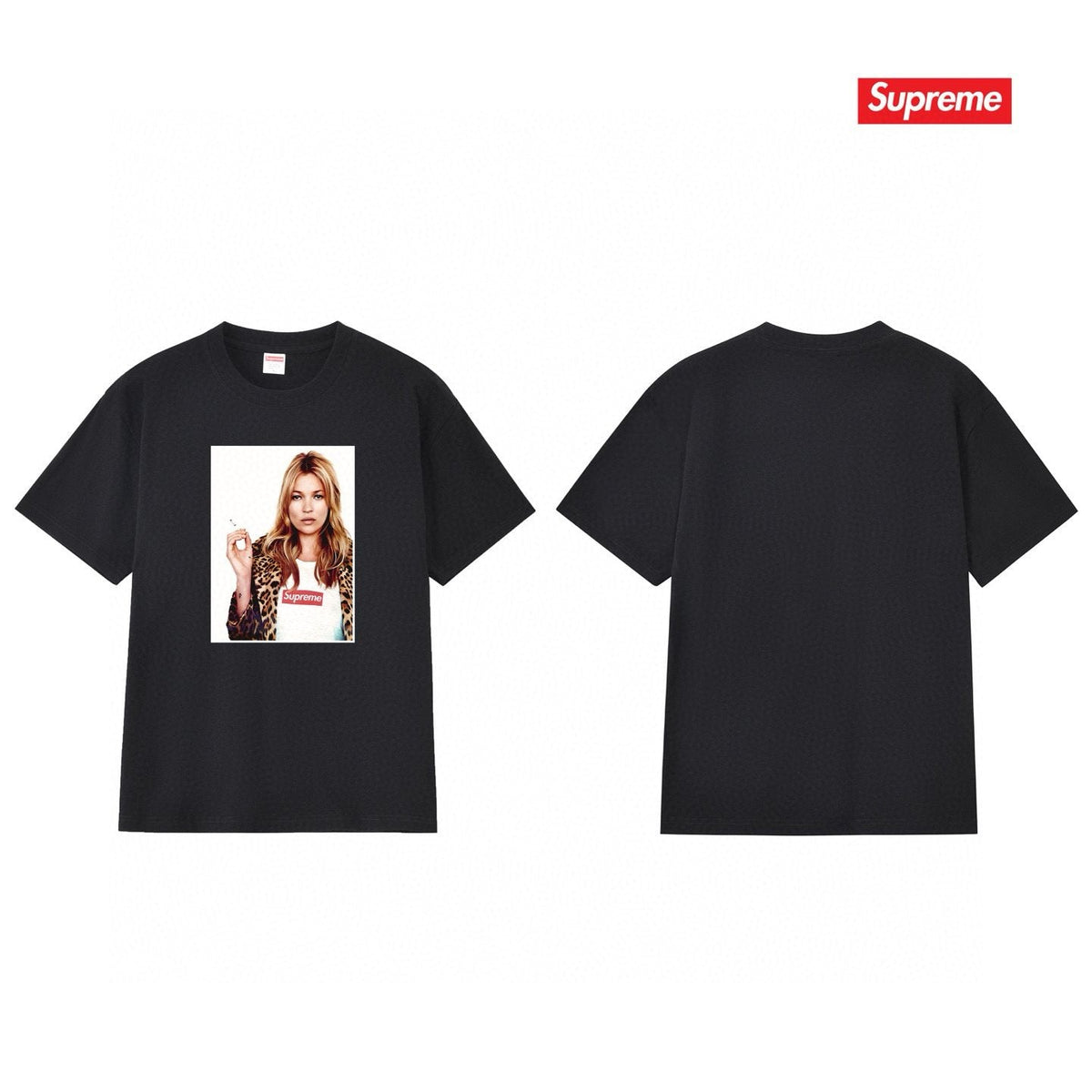 Supreme Kate Moss Portrait Graphic T-Shirt ¡ª back