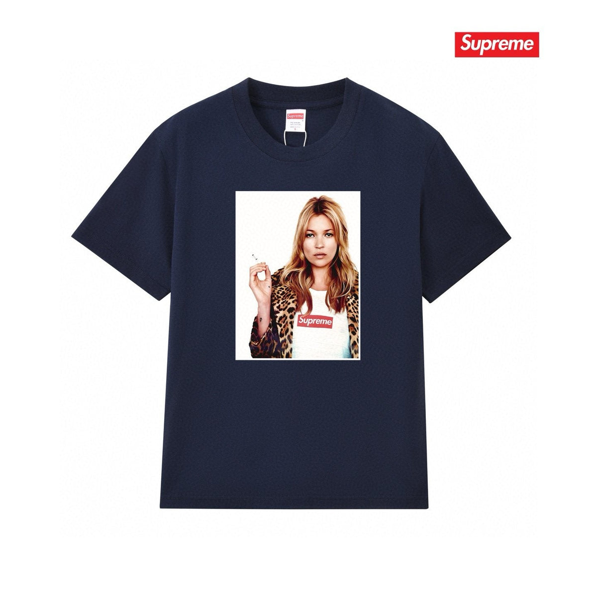 Supreme Kate Moss Portrait Graphic T-Shirt ¡ª front