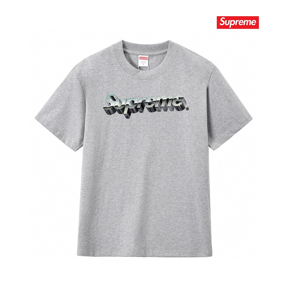 Supreme Metallic Wordmark Graphic T-Shirt ¡ª front