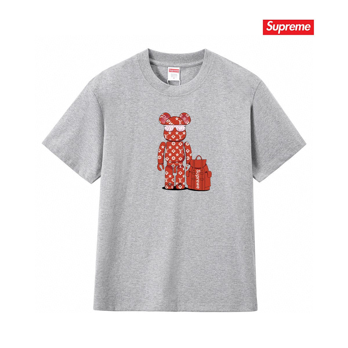 Supreme Bear-and-Bag Graphic Short-Sleeve T-Shirt ¡ª front
