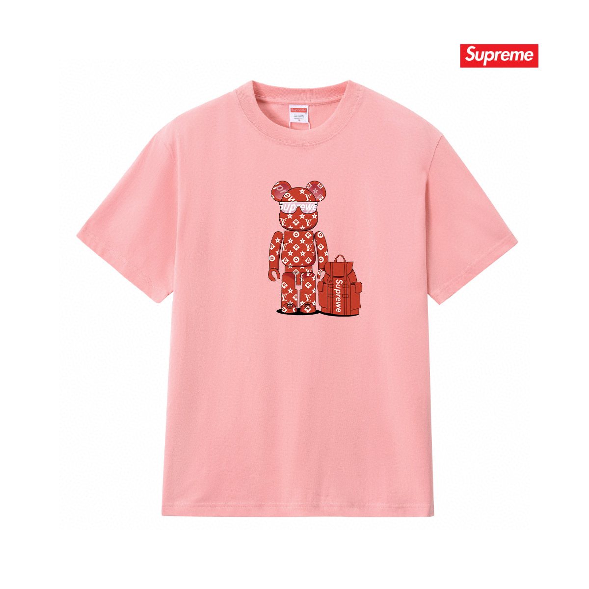 Supreme Bear-and-Bag Graphic Short-Sleeve T-Shirt ¡ª front