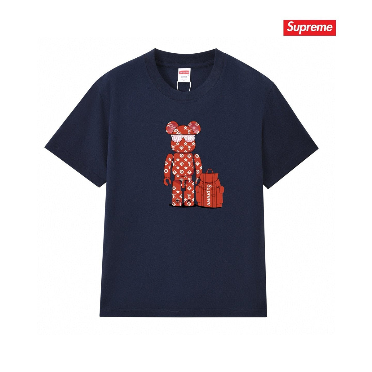Supreme Bear-and-Bag Graphic Short-Sleeve T-Shirt ¡ª front