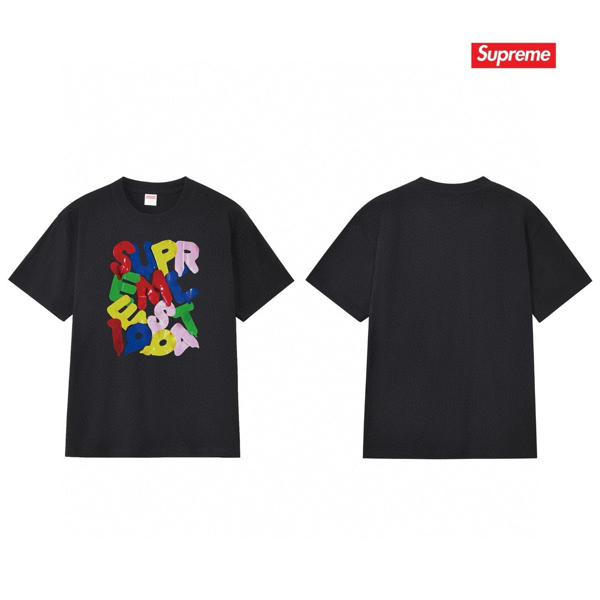 Supreme Colorful Letter Graphic T-Shirt ¡ª front