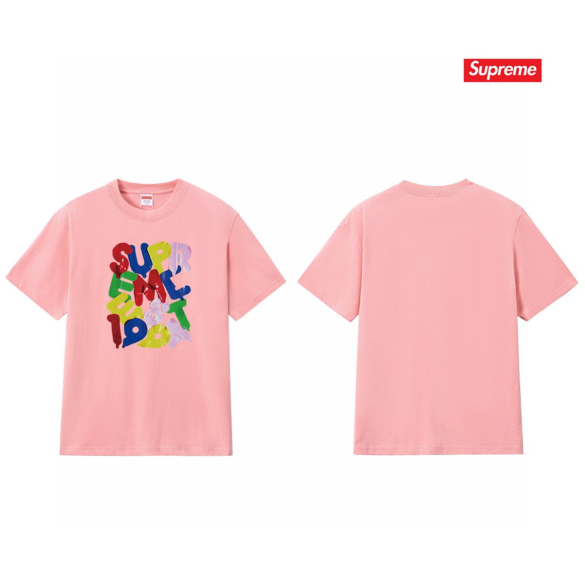 Supreme Colorful Letter Graphic T-Shirt ¡ª front