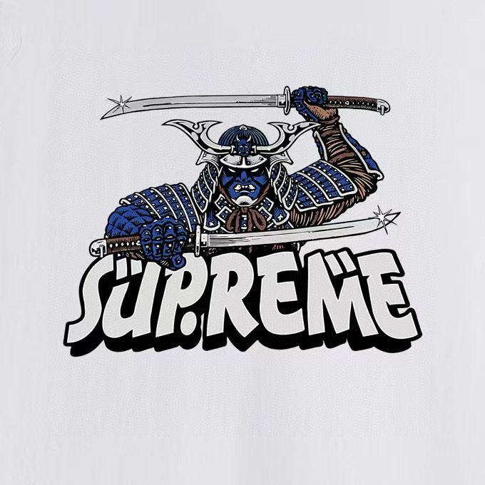 Supreme Samurai Sword Graphic T-Shirt ¡ª fabric_closeup