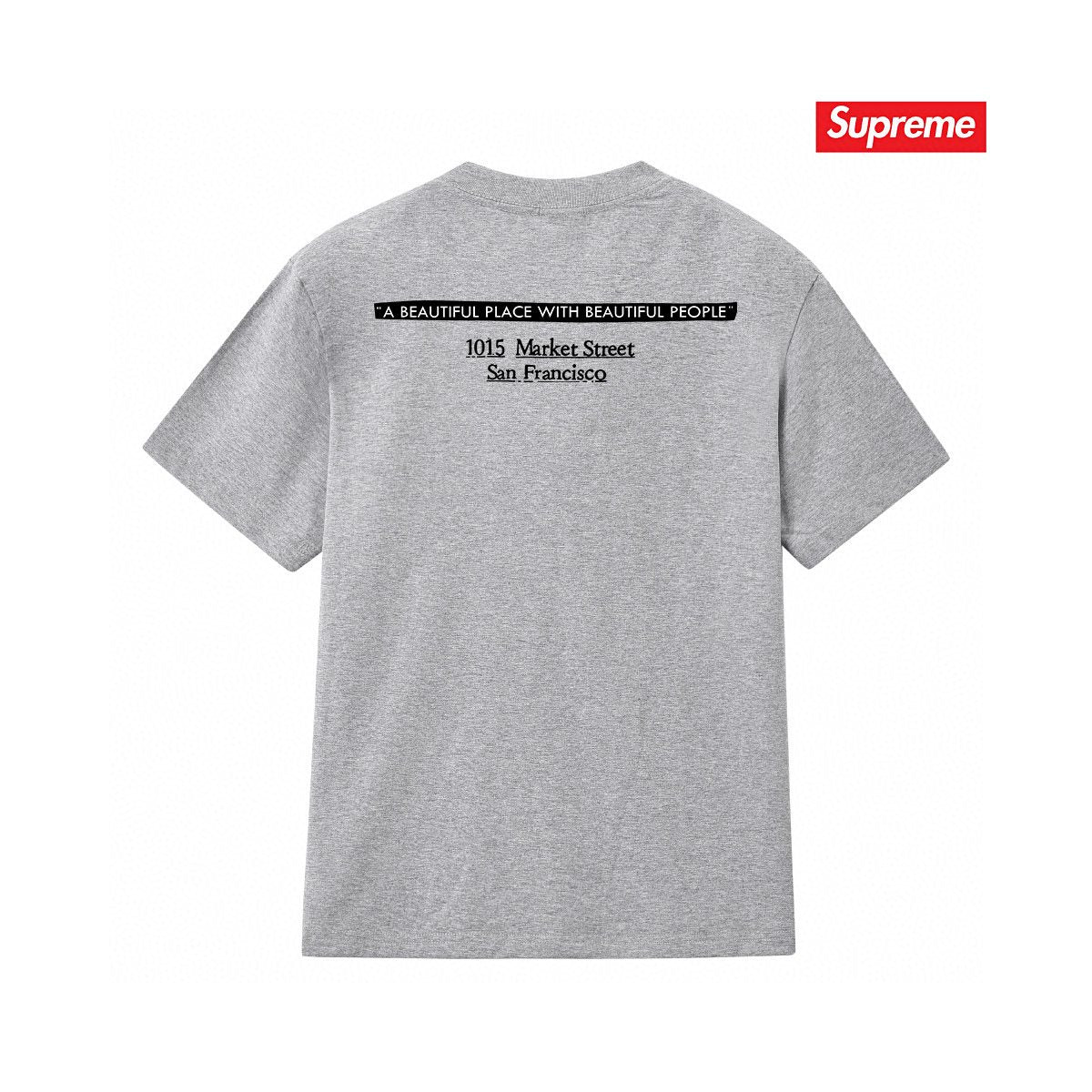 Supreme Address Graphic Short-Sleeve T-Shirt ¡ª back