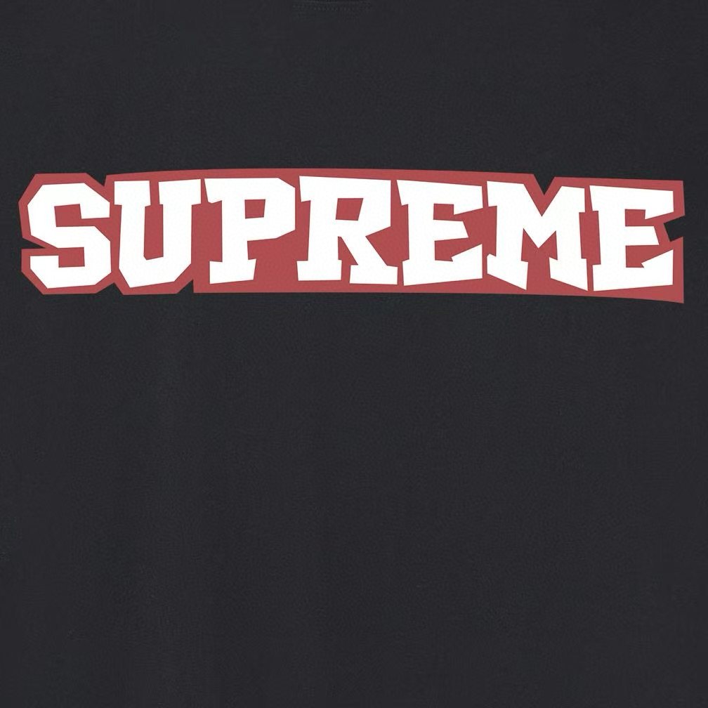 Supreme Arched Front Graphic Short-Sleeve T-Shirt ¡ª fabric_closeup