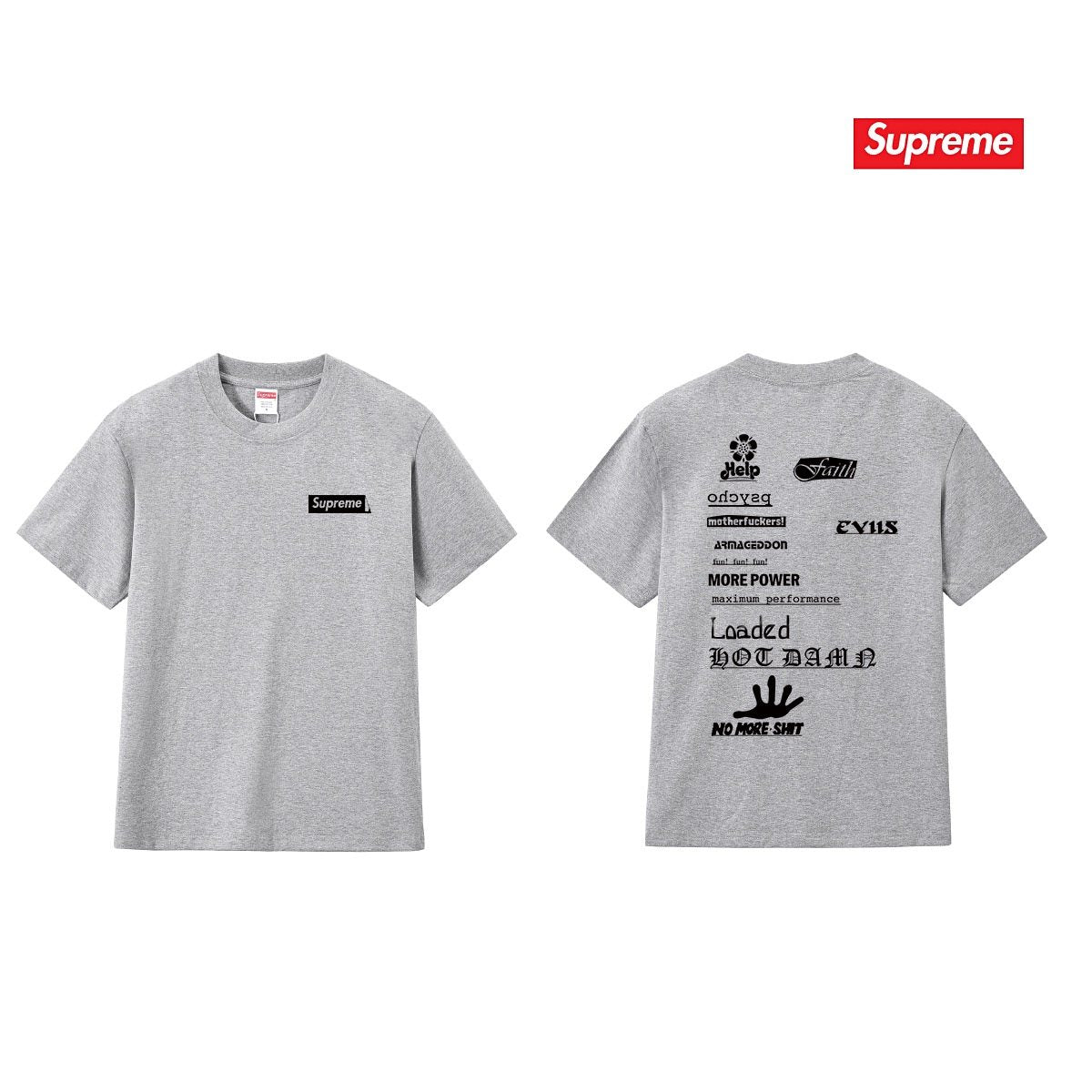 Supreme Multi-Logo Back Graphic T-Shirt ¡ª comparison
