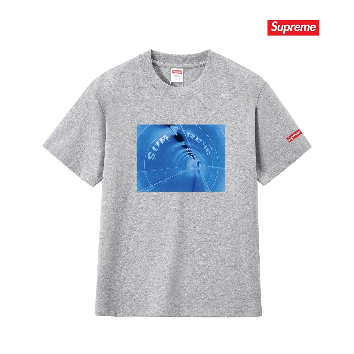 Supreme Blue Chest Graphic Short-Sleeve T-Shirt ¡ª front