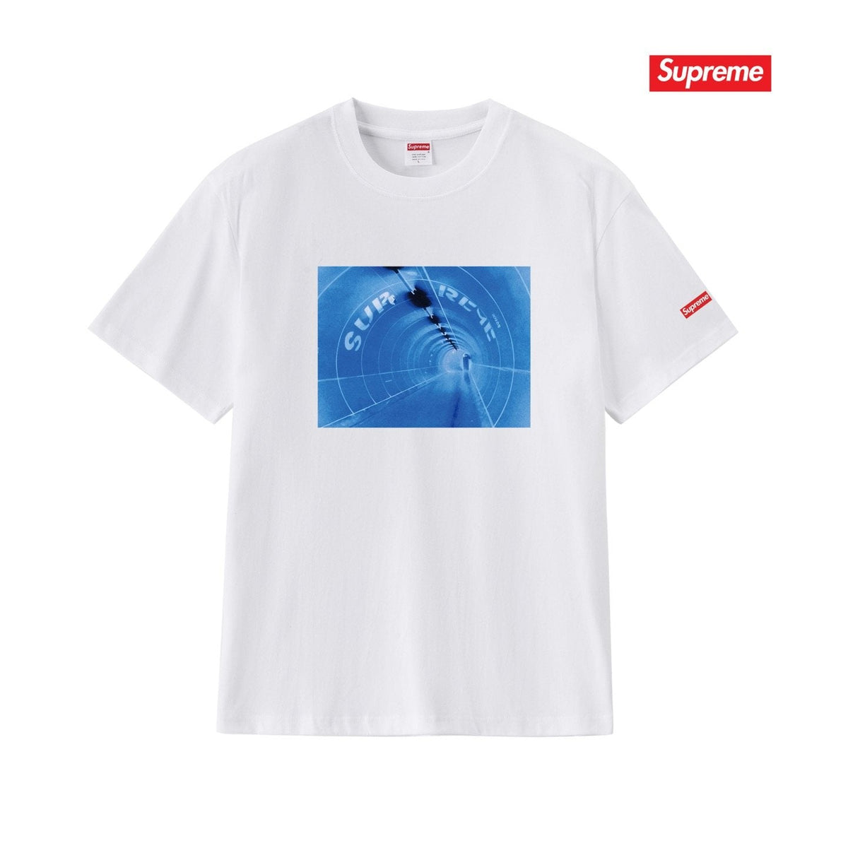 Supreme Blue Chest Graphic Short-Sleeve T-Shirt ¡ª front