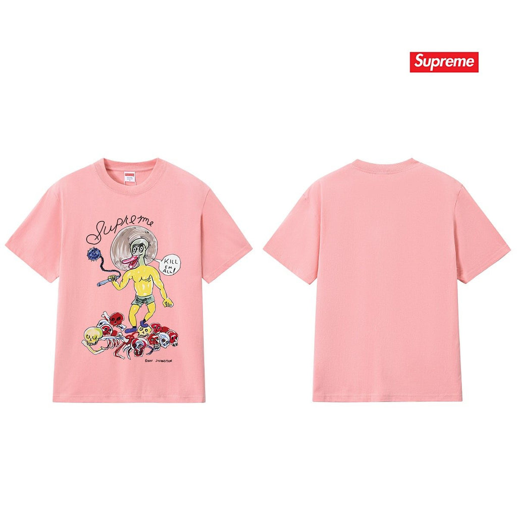 Supreme Cartoon Skull Graphic T-Shirt ¡ª back