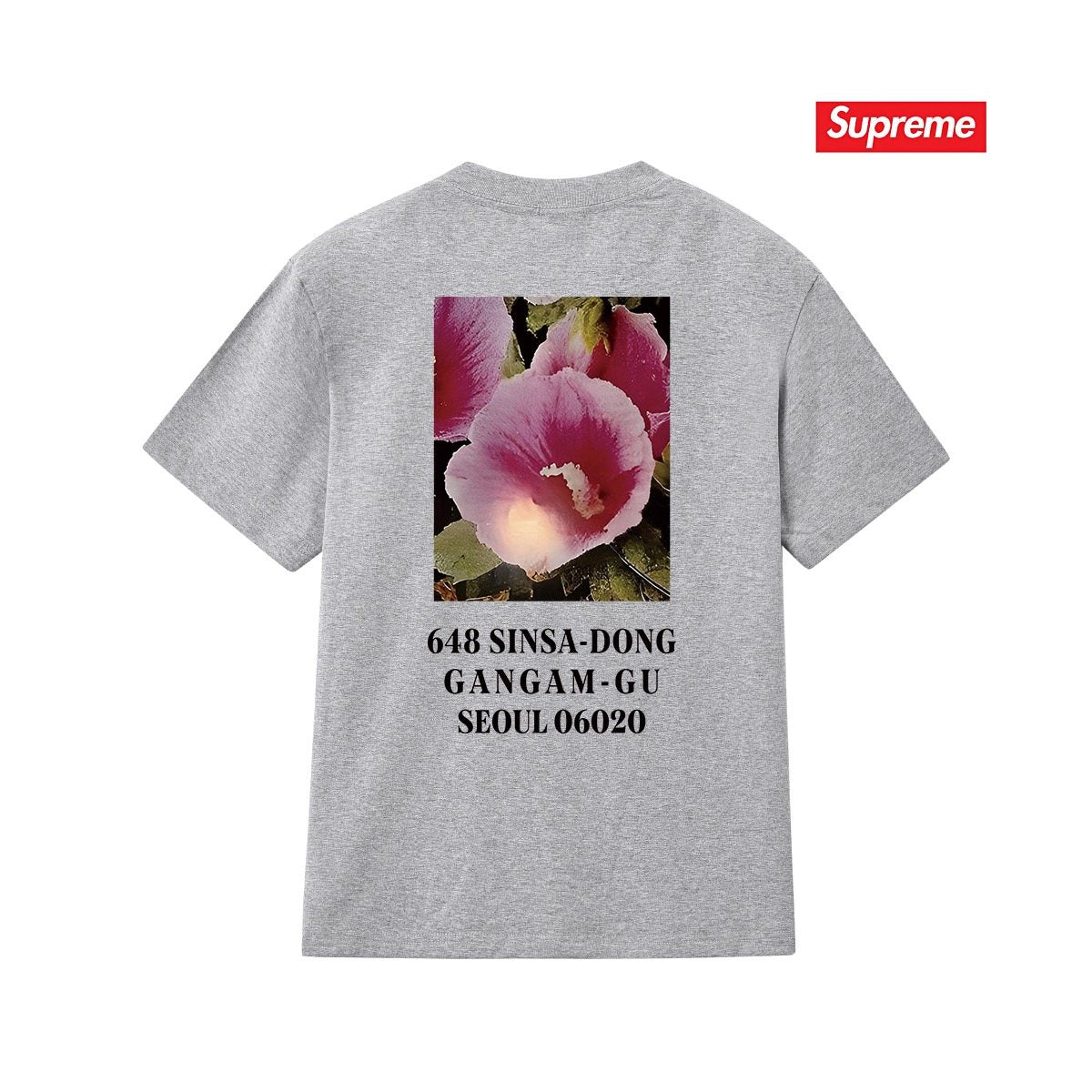 Supreme Flower Address Graphic T-Shirt ¡ª back