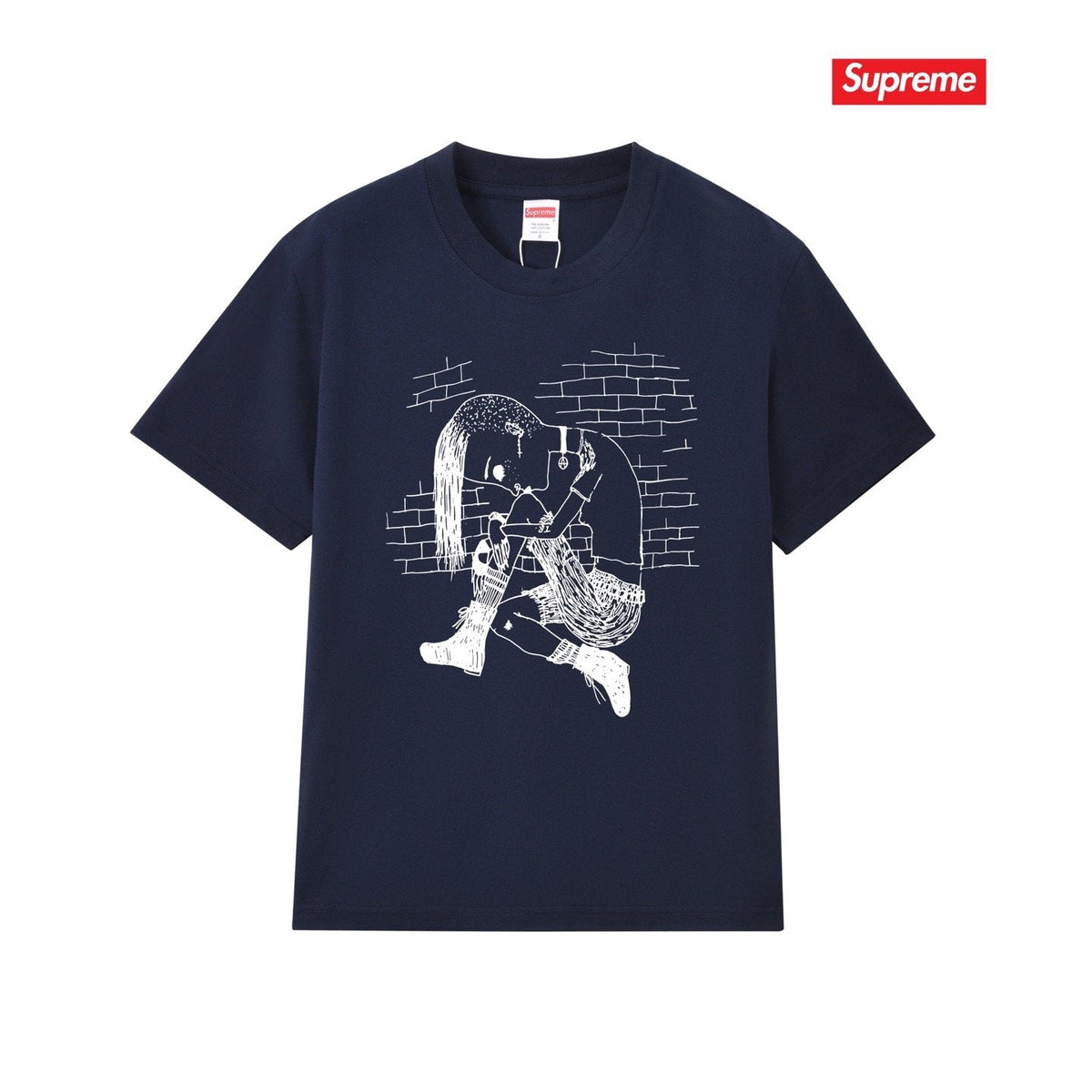 Supreme Front & Back Graphic T-Shirt ¡ª front