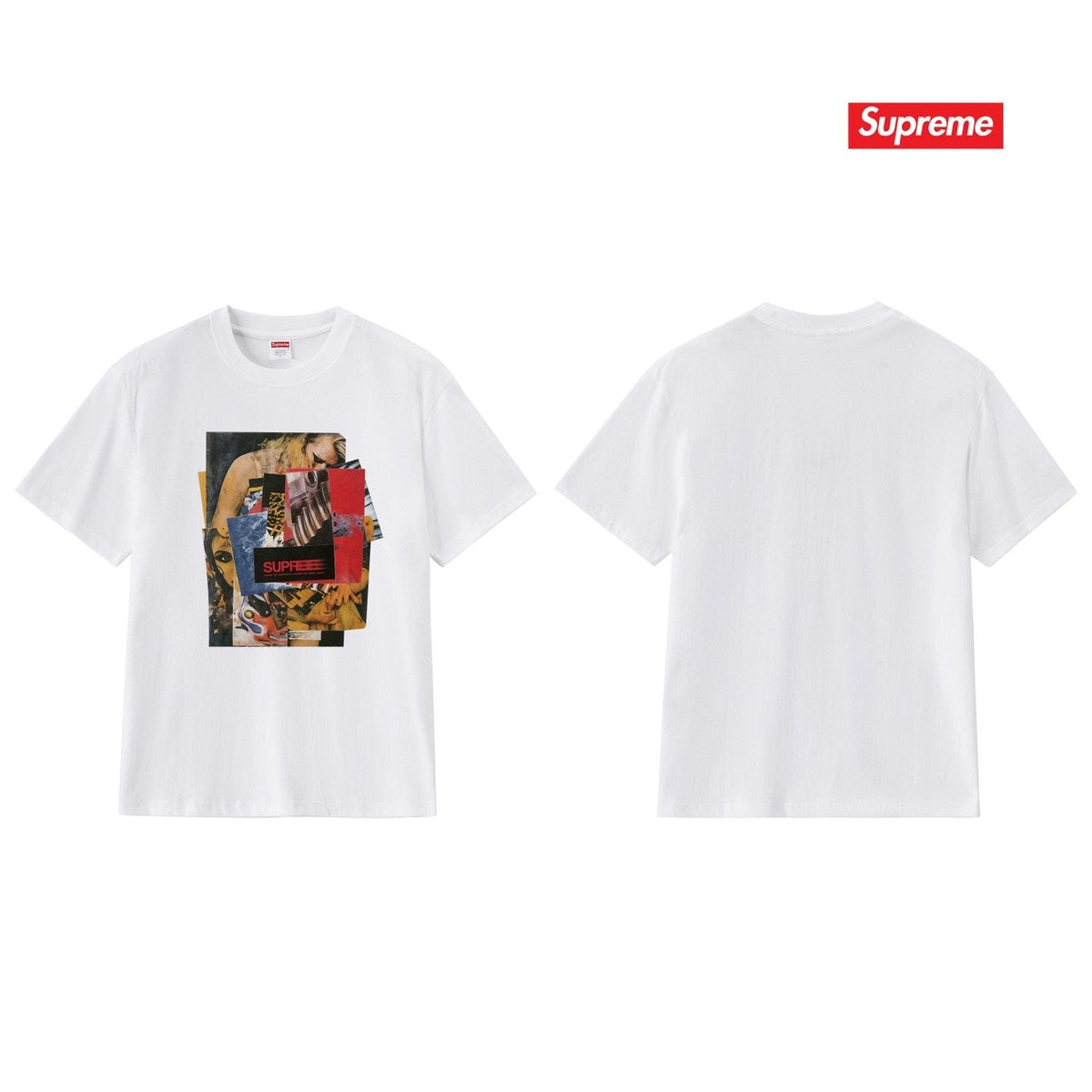 Supreme Collage Graphic Short-Sleeve T-Shirt ¡ª back
