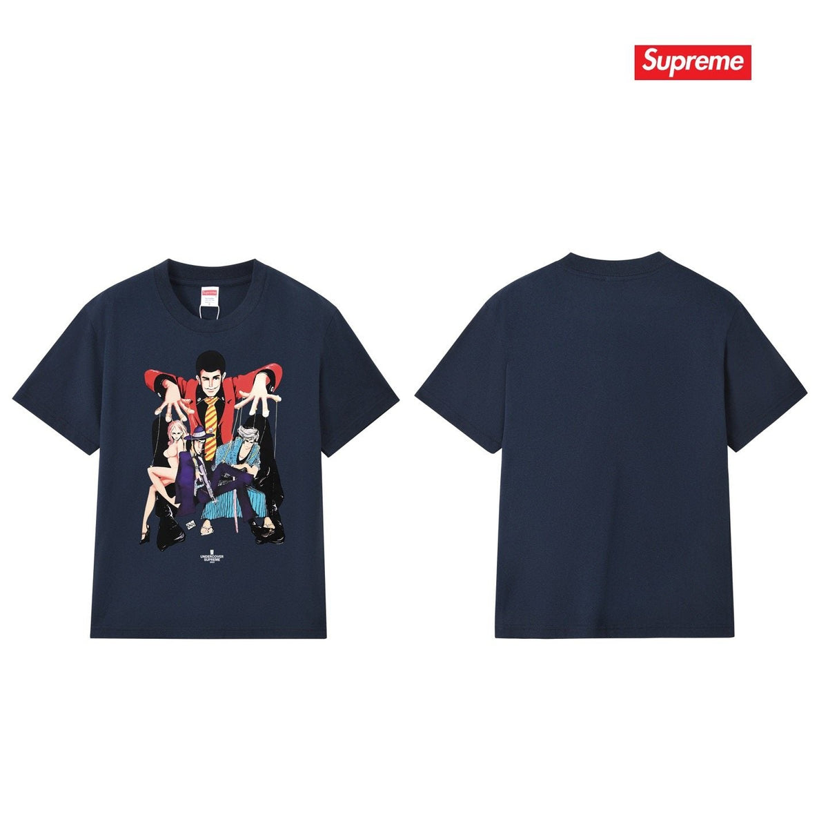 Supreme Anime Character Graphic T-Shirt ¡ª back