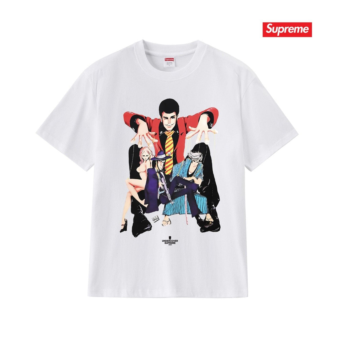 Supreme Anime Character Graphic T-Shirt ¡ª front