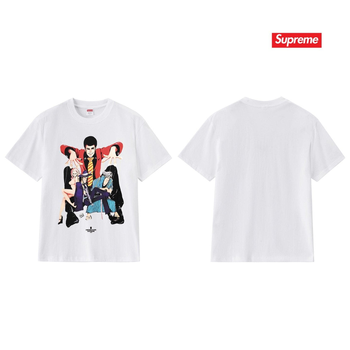 Supreme Anime Character Graphic T-Shirt ¡ª back