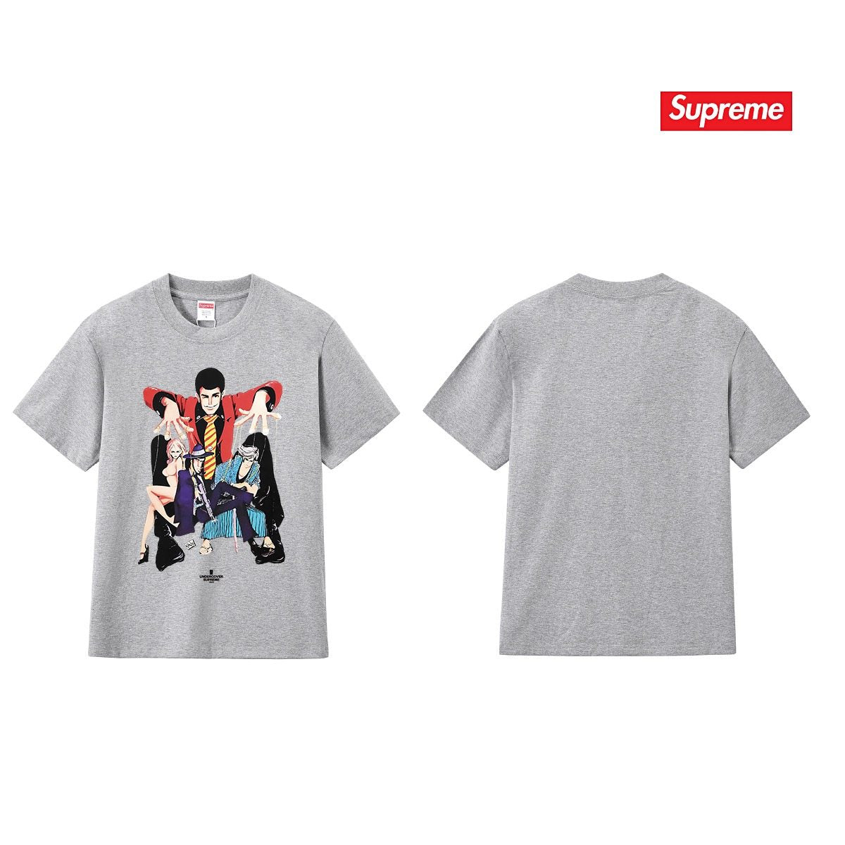 Supreme Anime Character Graphic T-Shirt ¡ª back