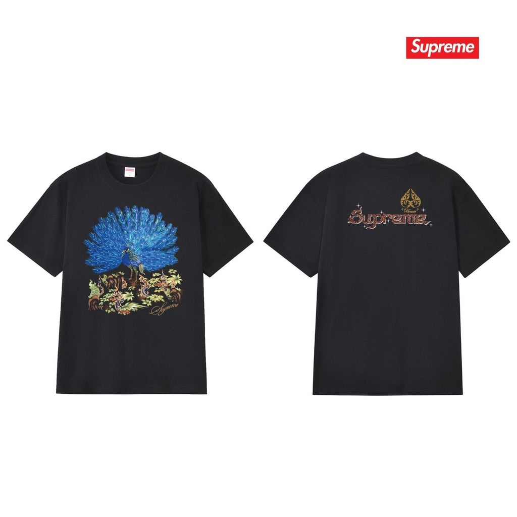 Supreme Peacock Graphic Short-Sleeve T-Shirt ¡ª comparison