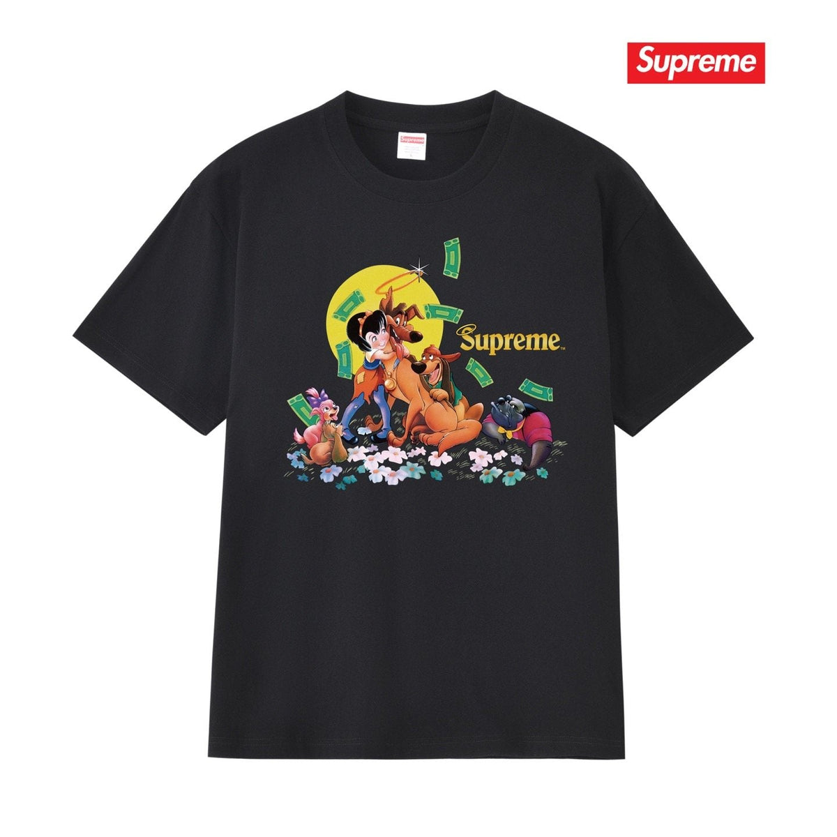 Supreme All Dogs Go To Heaven Dog Graphic T-Shirt ¡ª hero