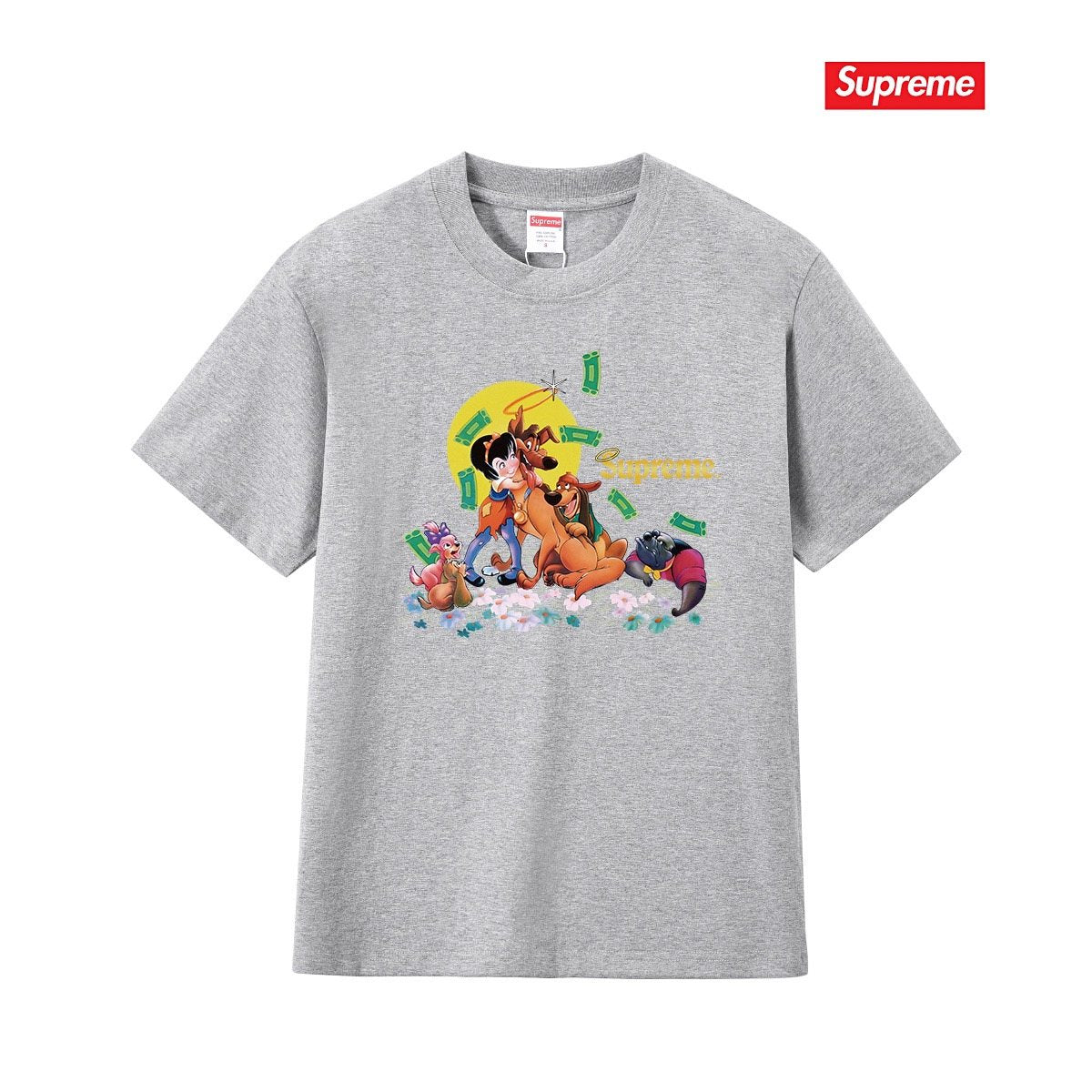 Supreme All Dogs Go To Heaven Dog Graphic T-Shirt ¡ª front