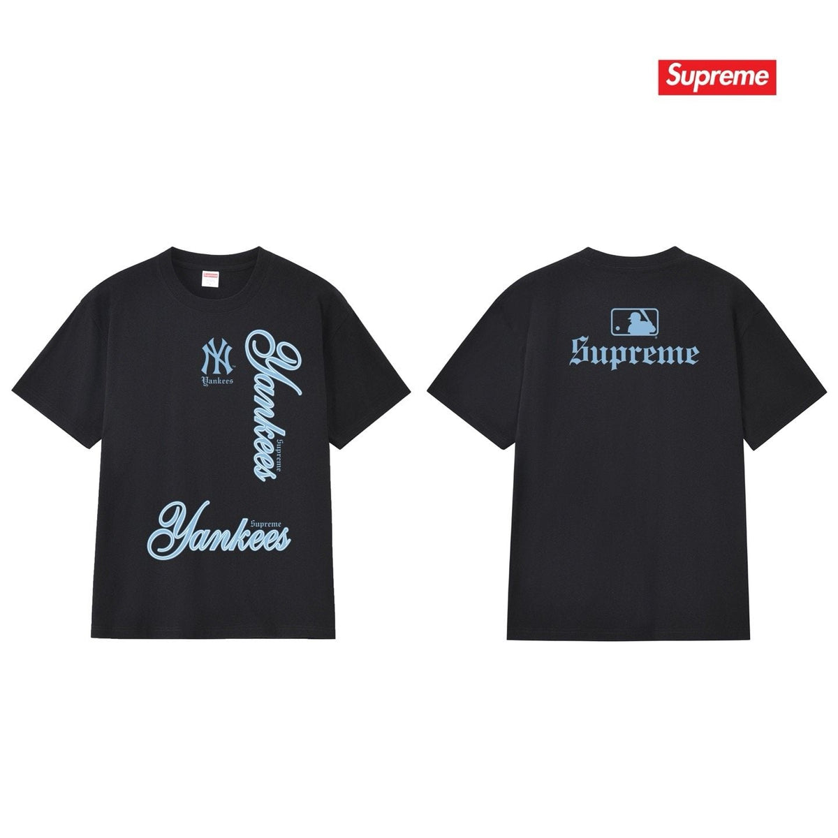 Supreme Yankees NY Graphic Short-Sleeve T-Shirt ¡ª comparison