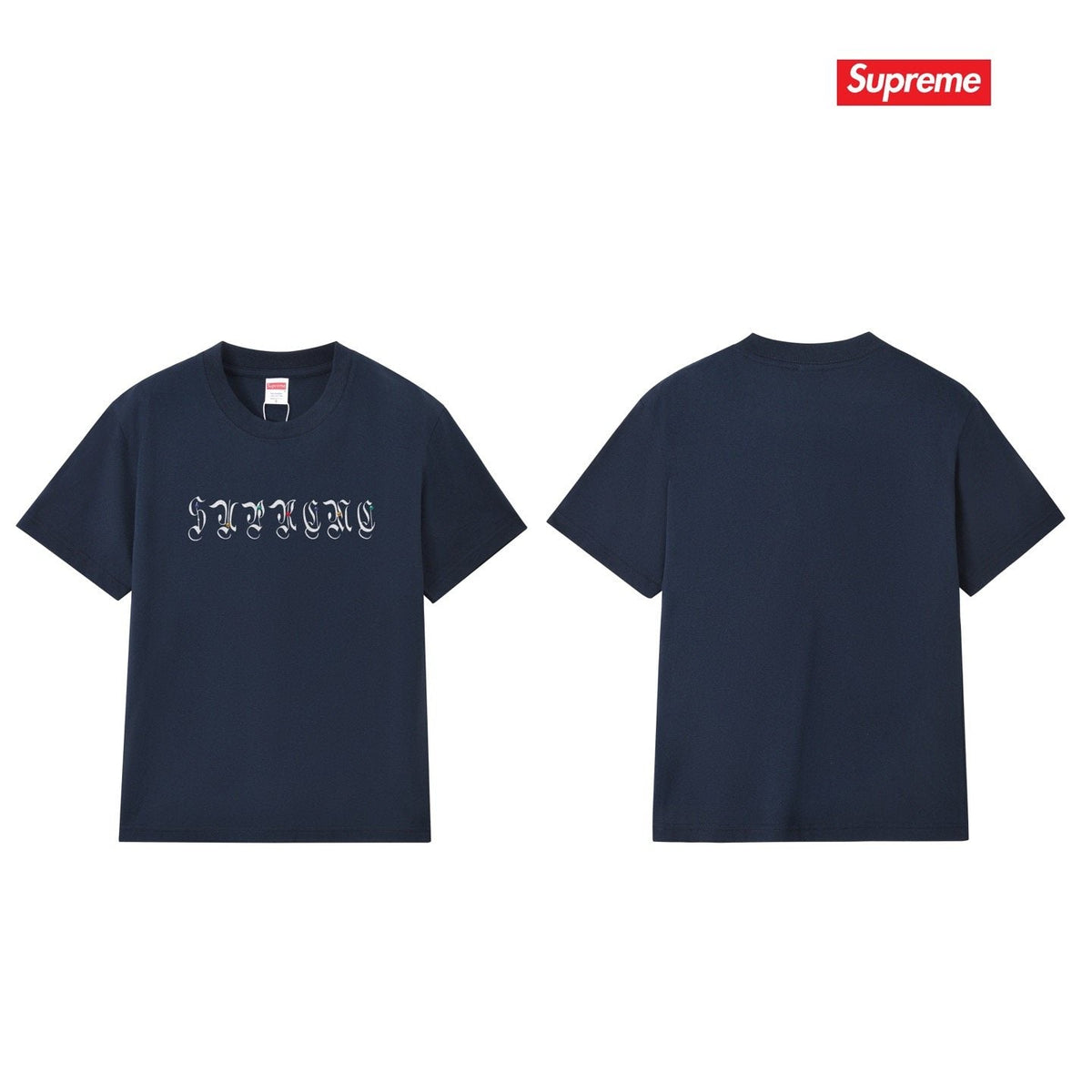 Supreme Gothic Wordmark Short-Sleeve T-Shirt ¡ª back