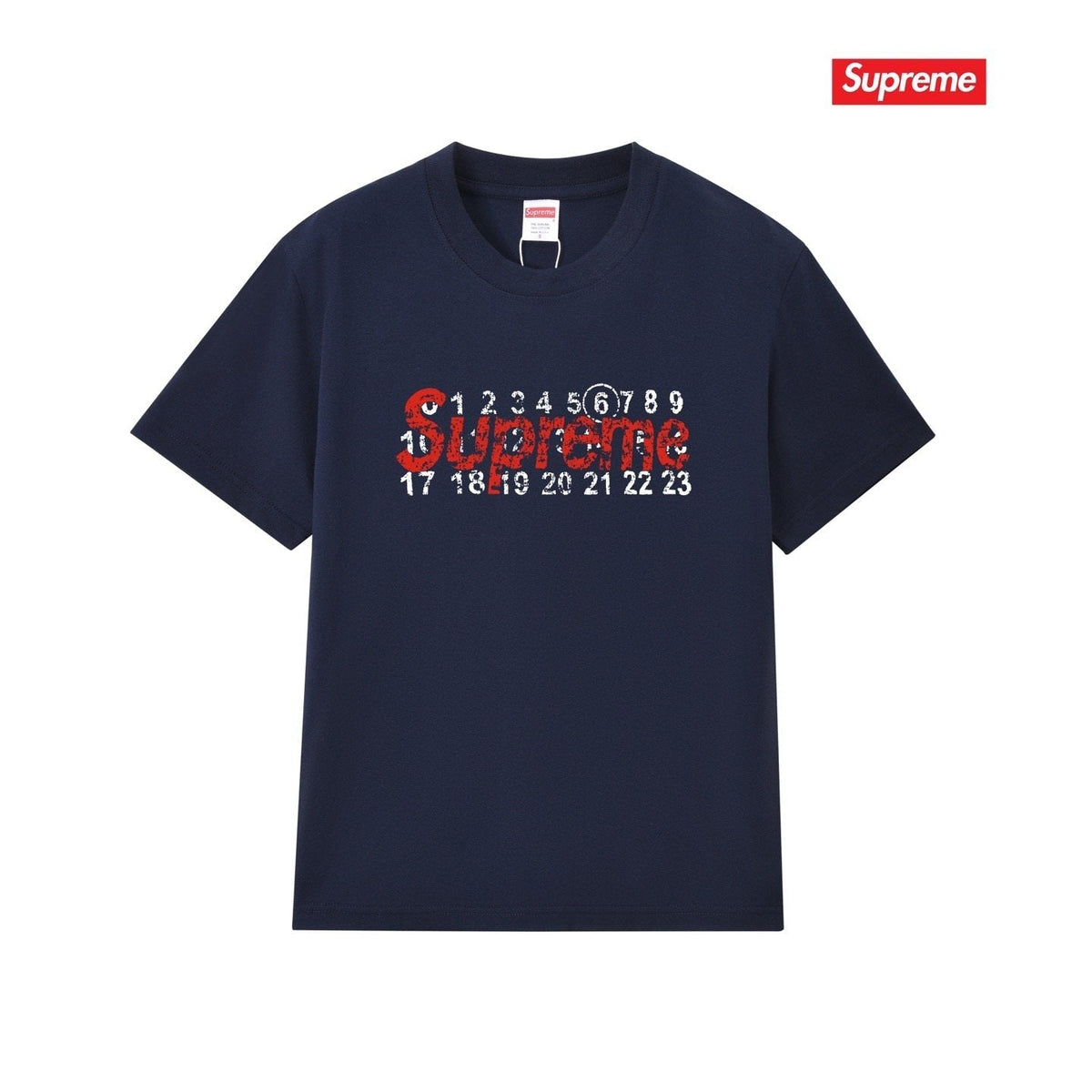 Supreme Number Graphic Short-Sleeve T-Shirt ¡ª front