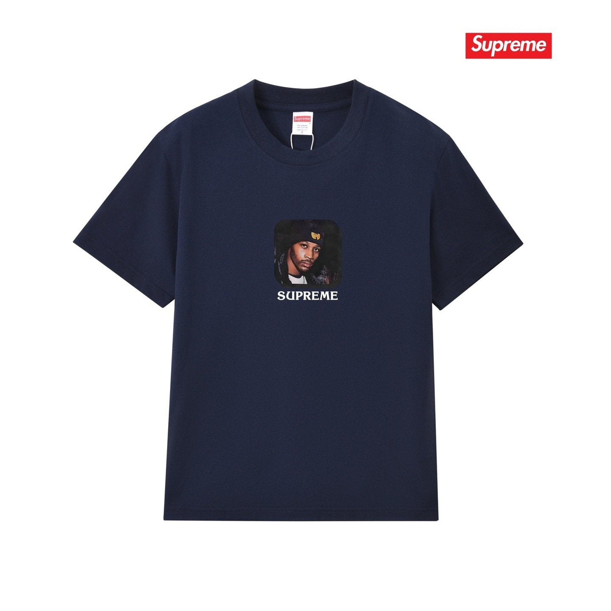 Supreme Protect Ya Neck RZA Portrait Graphic T-Shirt ¡ª front