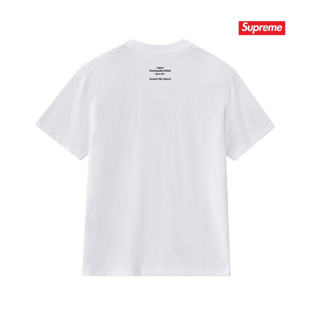 Supreme White Front Graphic Short-Sleeve T-Shirt ¡ª back