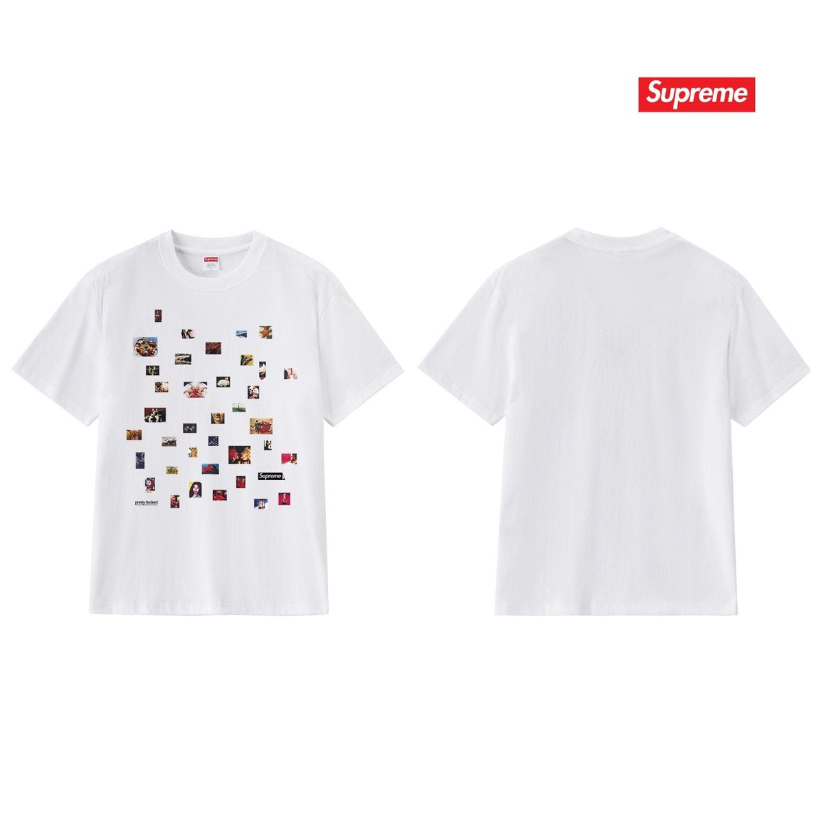 Supreme Photo Collage Graphic T-Shirt ¡ª back
