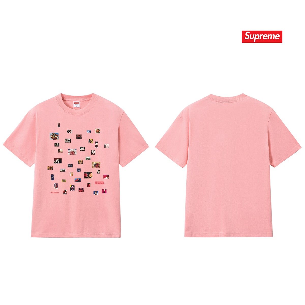 Supreme Photo Collage Graphic T-Shirt ¡ª back