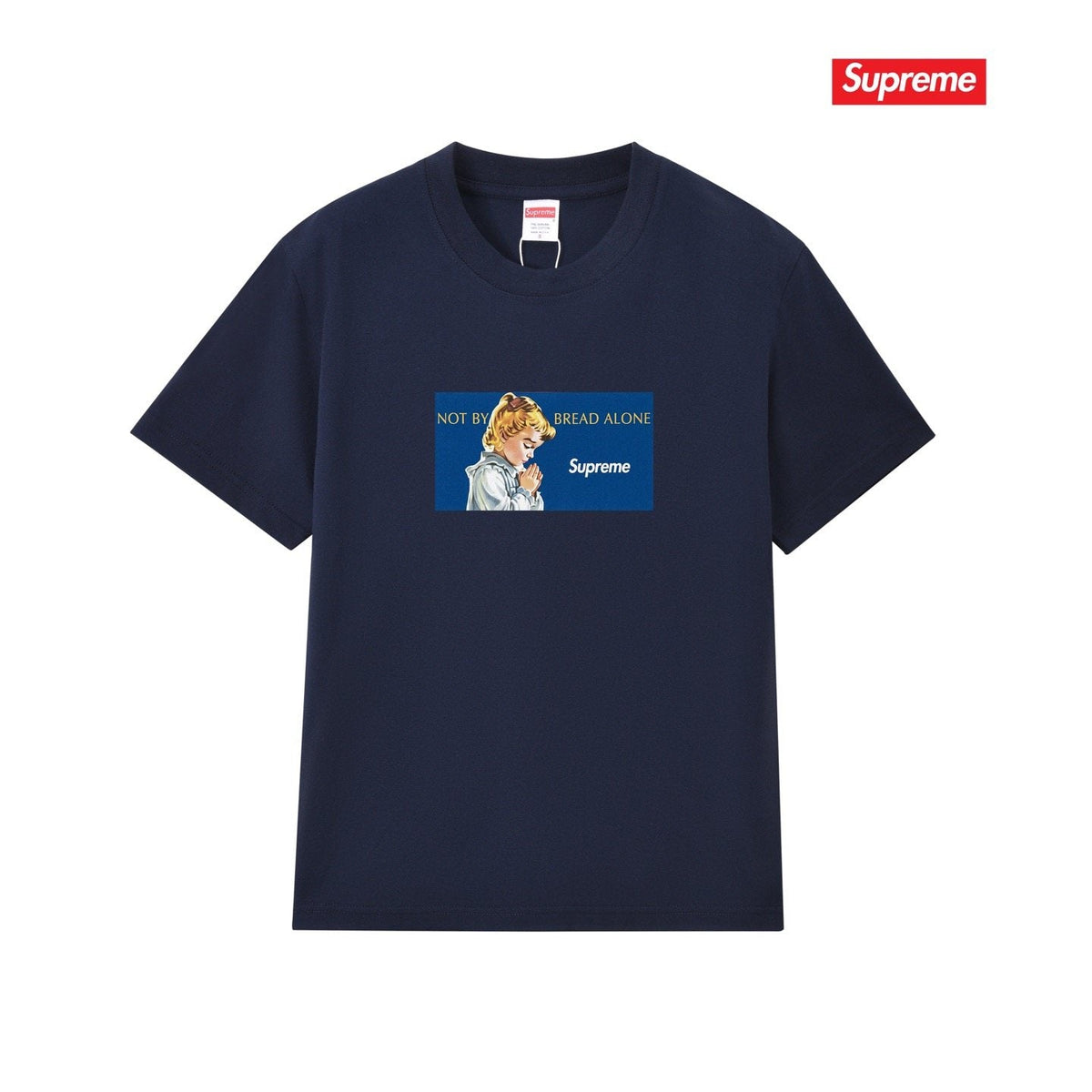 Supreme Blue Rectangle Graphic T-Shirt ¡ª front