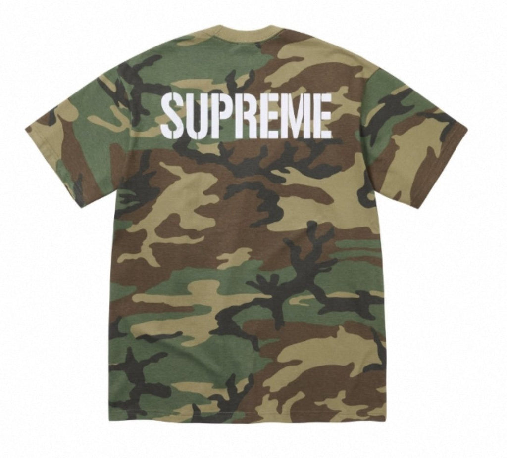 Supreme World Famous Camo Graphic T-Shirt ¡ª back