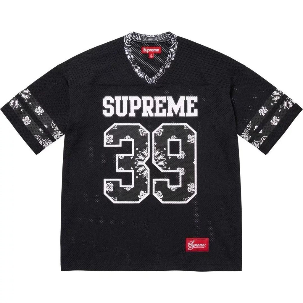 Supreme 39 Bandana-Trim Mesh Jersey T-Shirt ¡ª hero