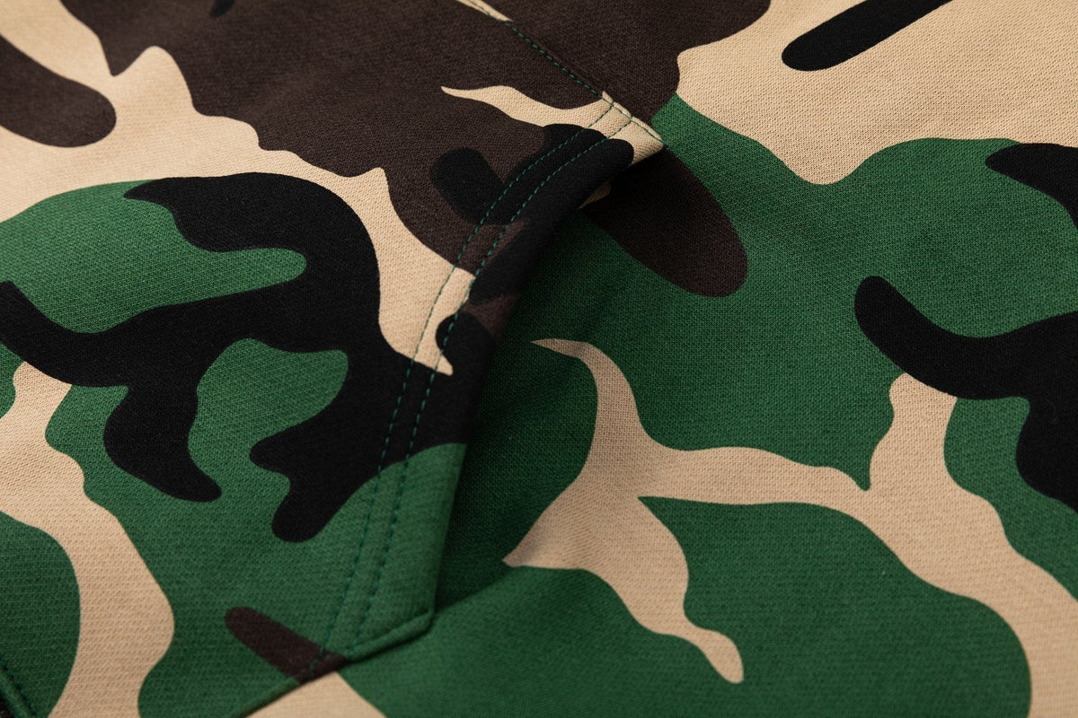 Supreme Green Camo Zip Hoodie ¡ª detail