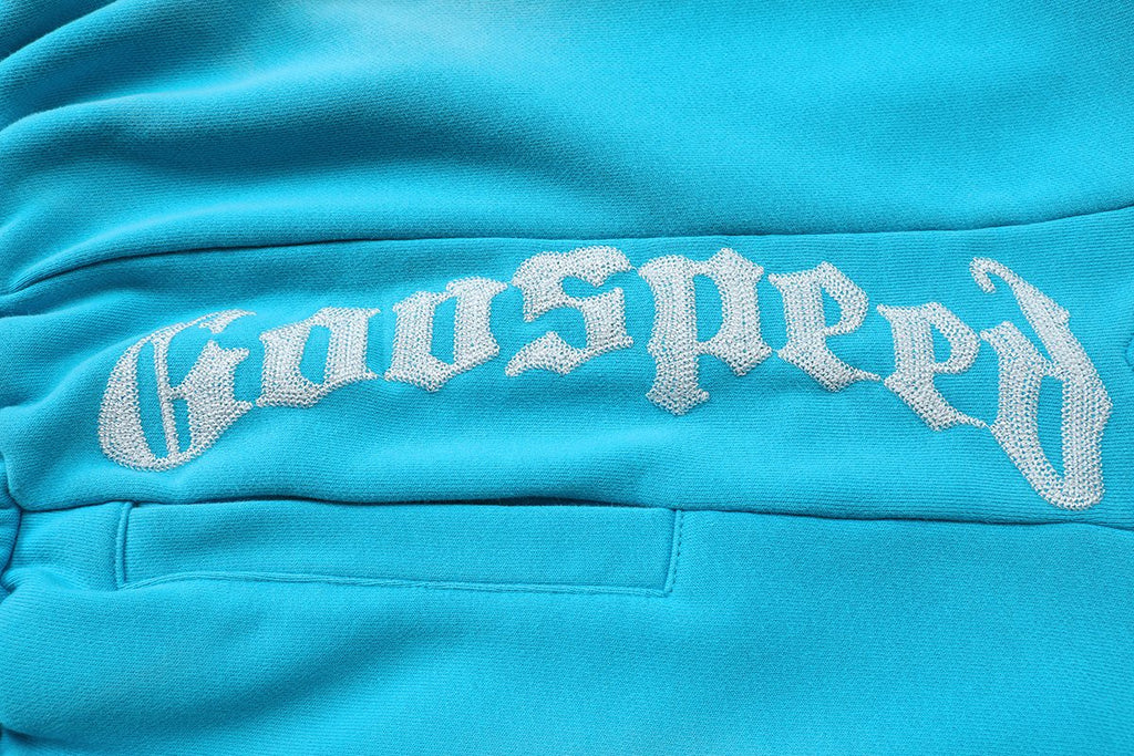 Godspeed Embroidered Drawstring Shorts ¡ª detail