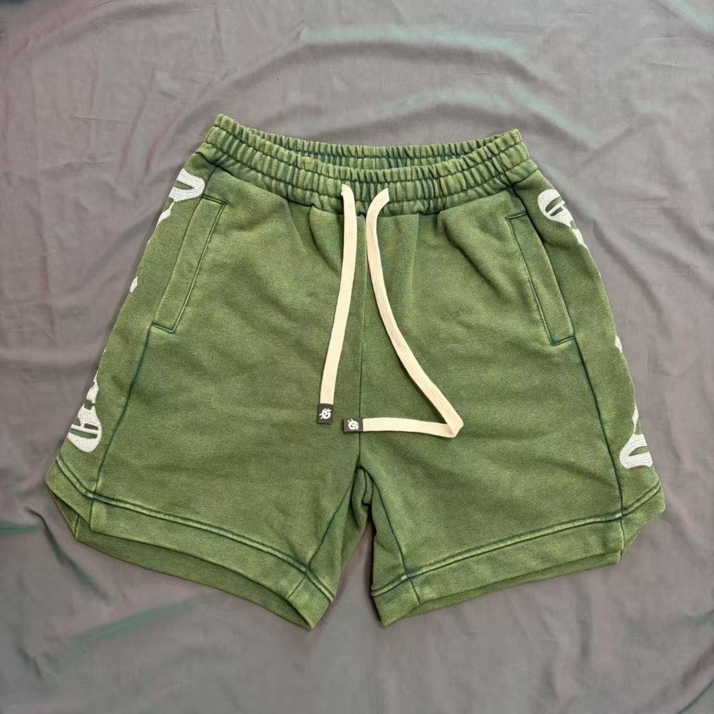 Godspeed Green Side Graphic Sweat Shorts ¡ª hero