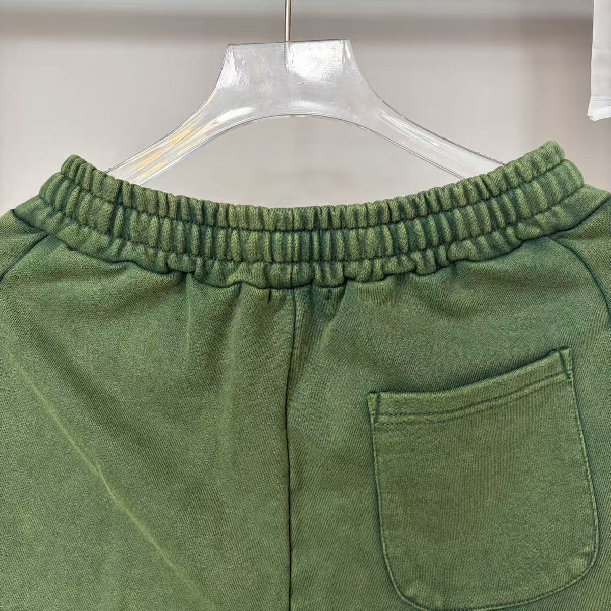Godspeed Green Side Graphic Sweat Shorts ¡ª detail