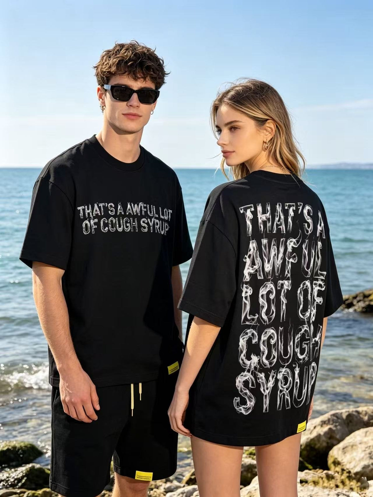 THAT'S A AWFUL LOT OF COUGH SYRUP Graphic T-Shirt ¡ª context