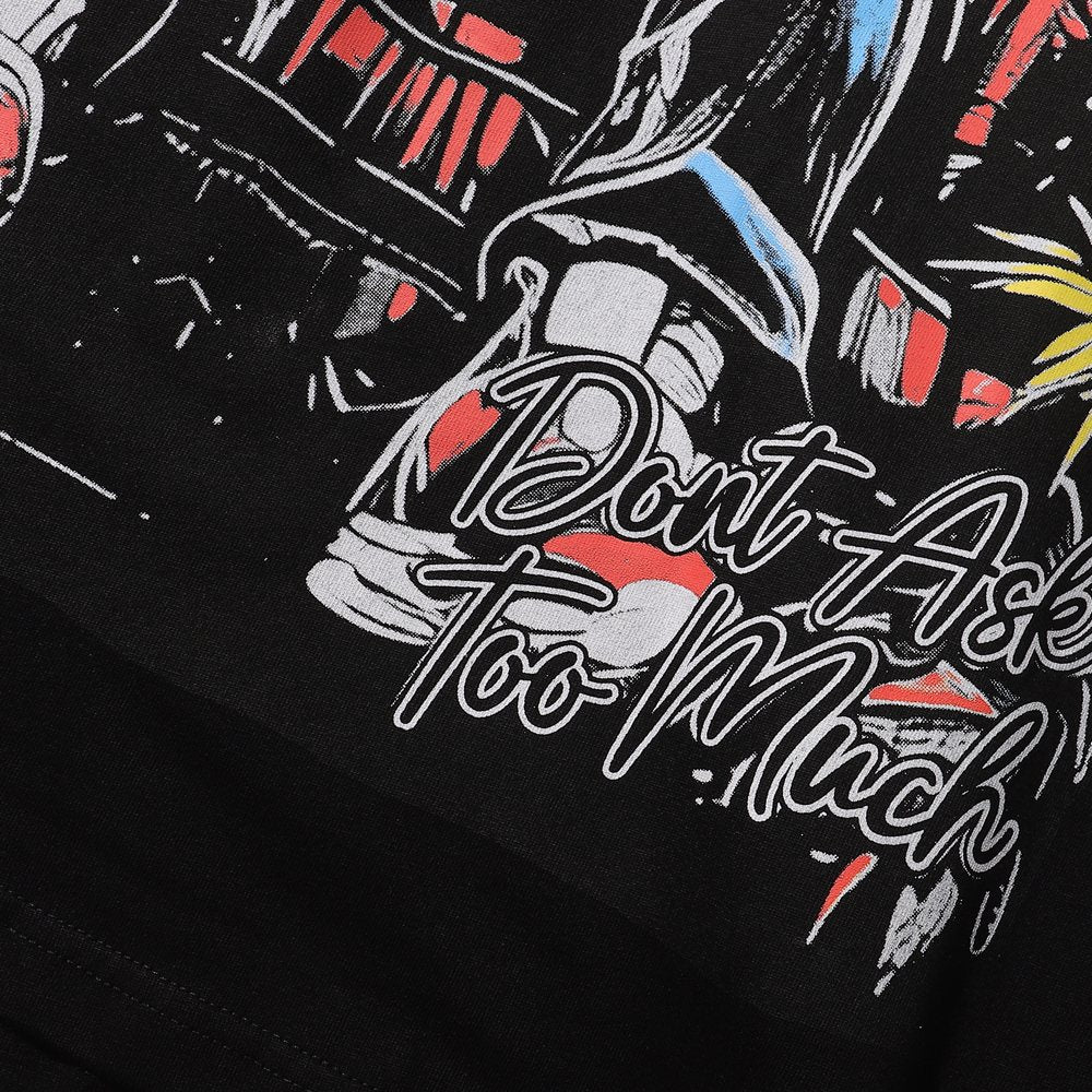 HARMONY Rhinestone Graphic Short-Sleeve T-Shirt ¡ª detail