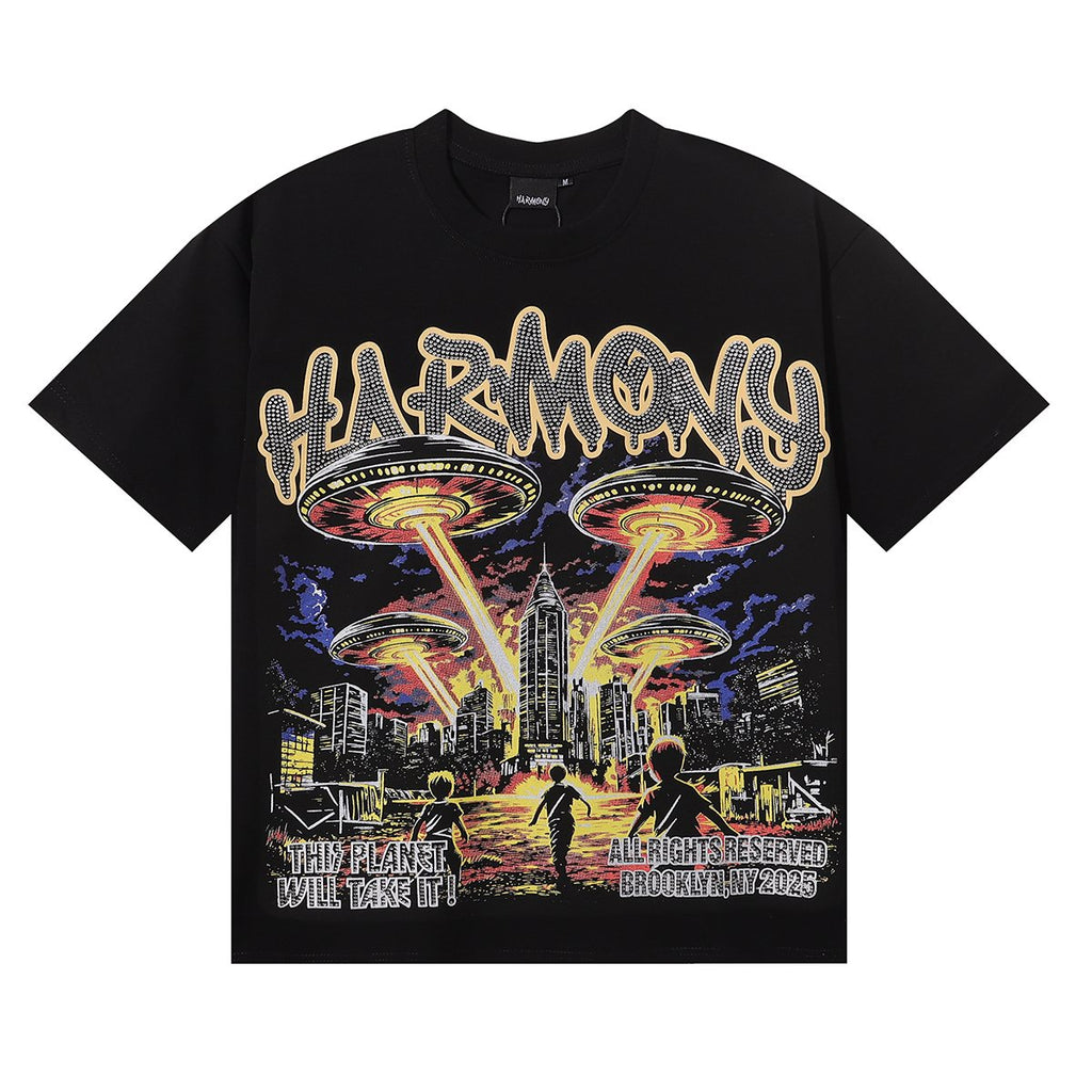 HARMONY UFO City Graphic Short-Sleeve T-Shirt ¡ª hero