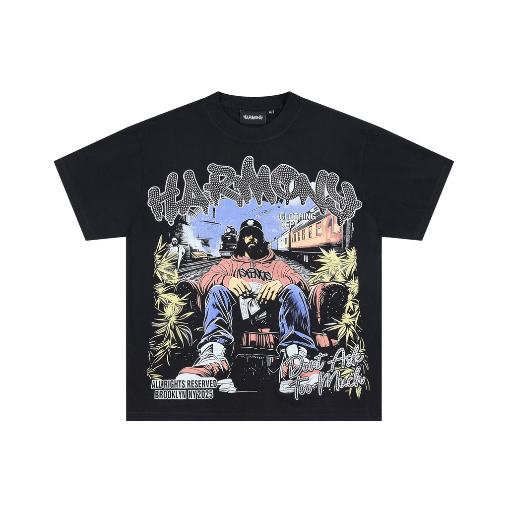 HARMONY Illustrated Graphic Short-Sleeve T-Shirt ¡ª front