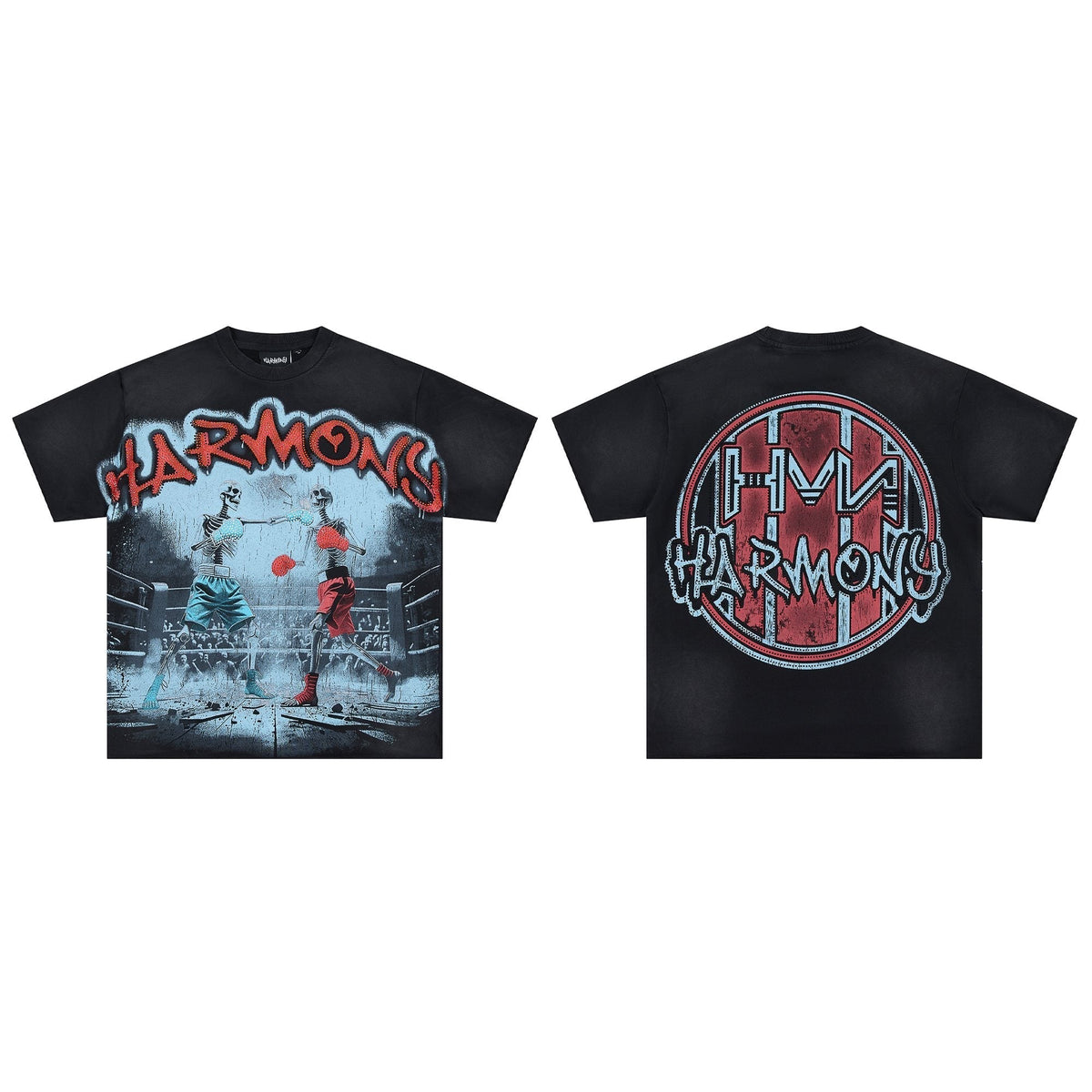 HARMONY Boxing Skeleton Graphic T-Shirt ¡ª hero